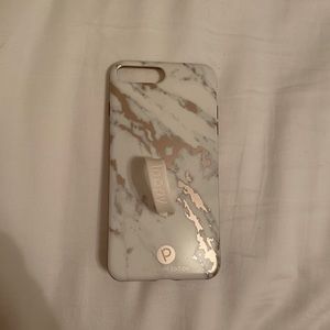 Rose Gold and Marble Loopy iPhone case